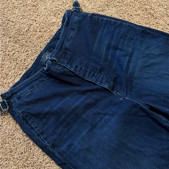 MOTHER The Cinch Roller Sneak French Electro Jeans Anthropologie - Picture 7 of 14